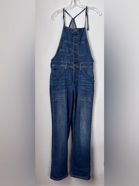 Pilcro Blue Denim Overalls - Anthropologie - hard to find - petite XS